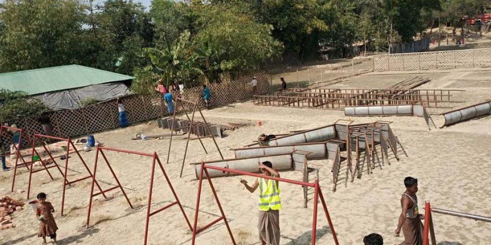 Haksöz Haber: Arakan Mülteci Kamplarının İlk Çocuk Parkı Açılıyor